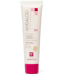 ANDALOU naturals 1000 Roses CC Colour + Correct Cream Sheer Beige SPF 30
