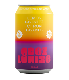 Geez Louise Sparkling Water Lemon Lavender