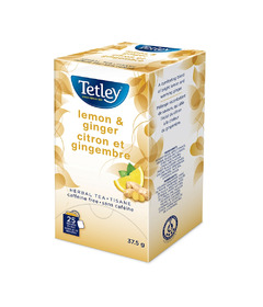 image of Tetley Lemon & Ginger Tea with sku:337441