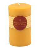 Honey Candles Pure Beeswax 5-inch x 3-inch Pillar Candle Natural
