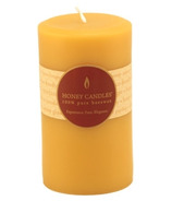 Honey Candles Pure Beeswax 5-inch x 3-inch Pillar Candle Natural