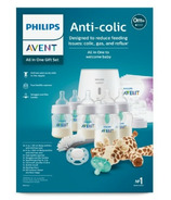 Philips AVENT Anti-Colic Baby Bottle with AirFree Vent All In One Gift Set