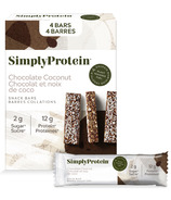 Simply Protein Plant Based Snack Bars Chocolate Coconut 