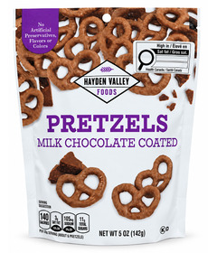 Hayden Valley Foods Pretzels Milk Chocolate Coated