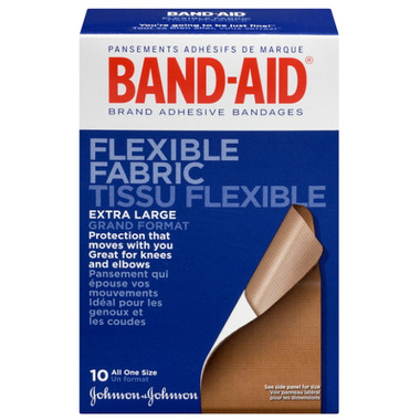 Band-Aid Flexible Fabric Extra Large Bandages Band-Aid Flexible Fabric Extra Large Bandages