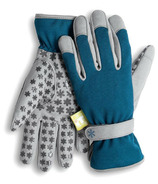 Dig It Apparel Handwear Nail Protector Garden Gloves Blue/Grey