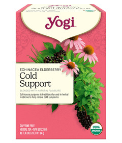 Yogi Tea Cold Support Echinacea Elderberry Tea 