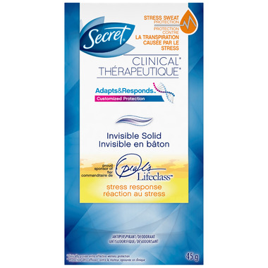 Secret Clinical Strength Invisible Solid Antiperspirant Stress Response Secret Clinical Strength Invisible Solid Antiperspirant Stress Response