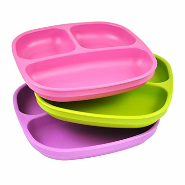 Buy Re-Play Divided Plates Butterfly Bright Pink, Lime Green and Purple ...