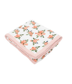 Little Unicorn Cotton Muslin Original Quilt Watercolor Roses