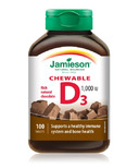 Vitamin D3 1,000 IU à mâcher de Jamieson