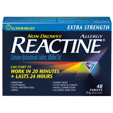 Reactine Extra Strength Reactine 48 Tablets Reactine Extra Strength Reactine 48 Tablets