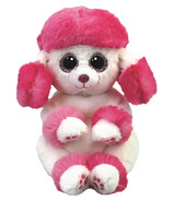 Ty Heartly Beanie Bellie Pink and White Poodle