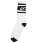 Vans Men Drop V Crew Sock White and Black