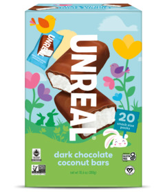 Unreal Easter Box Dark Chocolate Coconut Bars