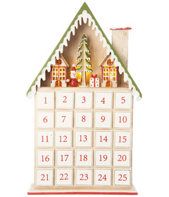 Silver Tree Tabletop Advent Calendar House