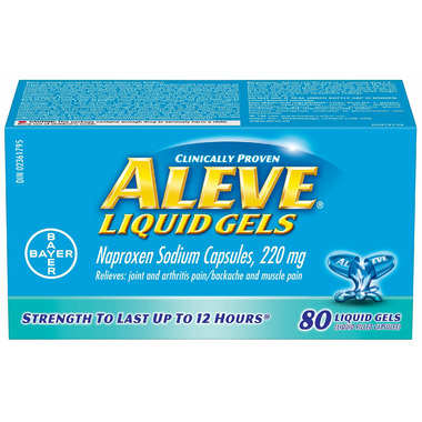 Aleve 220 mg Liquid Gels Large Bottle Aleve 220 mg Liquid Gels Large Bottle