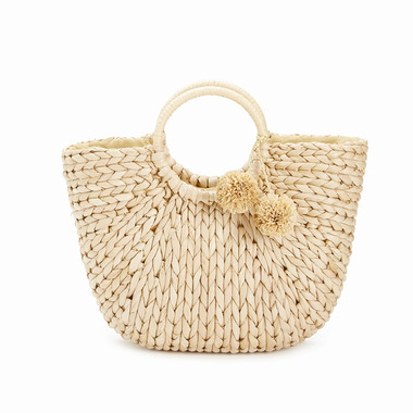 Two\'s Company Catalina Braided Basket Bag Two\'s Company Catalina Braided Basket Bag