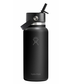 Hydro Flask Wide Mouth Flex Straw Cap Black
