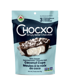 ChocXO 85% Dark Organic Coconut Cups