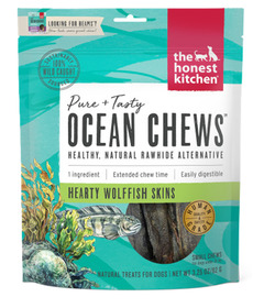 The Honest Kitchen Ocean Chews Dog Treats Hearty Wolffish Skins