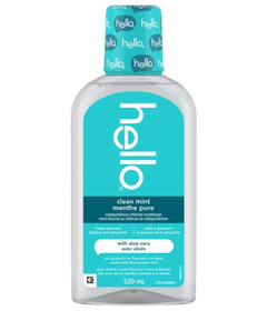 hello Alcohol Free Mouthwash with Aloe Vera Clean Mint