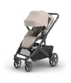Uppababy Cruz V3 Stroller Ada Sandstone Melange Carbon Frame Chestnut
