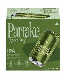 image of Partake Brewing Non-Alcoholic Beer IPA with sku:332093