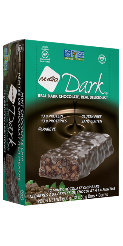 NuGo Dark Variety Chocolate Pretzel, Mint Chocolate Chip, Vegan