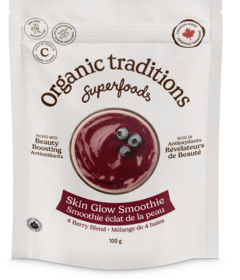 Organic Traditions Skin Glow Smoothie 4 Berry Blend