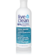 Recharge de savon liquide hydratant pour les mains Live Clean Fresh Water
