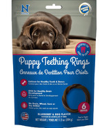 NPIC N-Bone Puppy Teething Ring Pack Blueberry BBQ