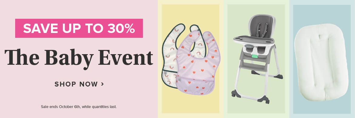 Save up to 30% on the Baby Event