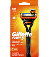 Gillette Fusion5 Men's Razor Handle + 2 Blade Refills