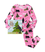 Hatley Books To Bed Pink Big Bear Hug Pajama Set Flat Pack with Book