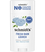 Déodorant Schmidt's Natural Origin Protection 48 heures Pluie fraîche et bouleau