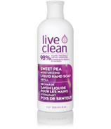 Live Clean Sweet Pea Moisturizing Liquid Hand Soap Refill