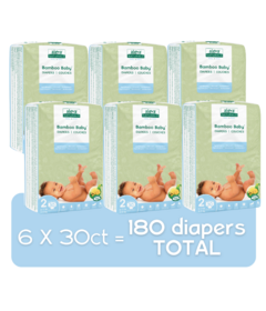 Aleva Naturals Bamboo Baby Diapers Mega Pack