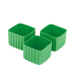 Little Lunch Box Co Bento Cups Square Medium Green