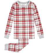 petit lem Ensemble de pyjama écarlate à carreaux rouges