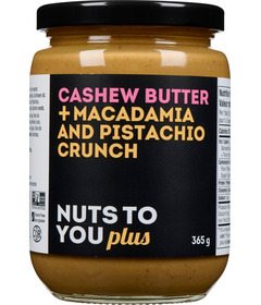 Nuts to You Plus Cashew Butter + Macadamia and Pistachio Crunch