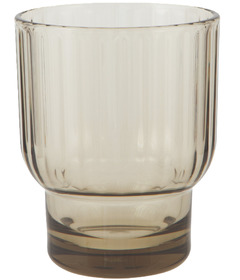 Now Designs By Danica Acrylic Fluted Double Old Fashioned Glass Olive Green