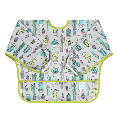 Bumkins Sleeved Bib Cacti Bumkins Sleeved Bib Cacti