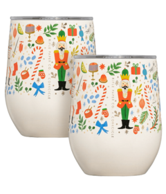 Corkcicle Stemless Rifle Paper Co. Nutcracker Bundle