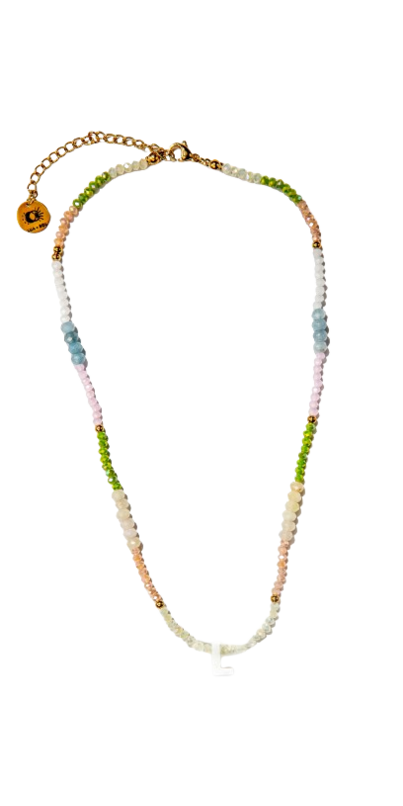 Buy Lua + Sol Beaded Initial Necklace Multicolour at Well.ca | Free ...