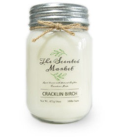 image of The Scented Market Soy Wax Candle Cracklin Birch with sku:191627
