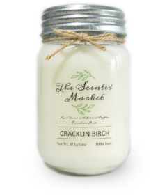 The Scented Market Soy Wax Candle Cracklin Birch