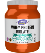 NOW Foods Sports Whey Protein Isolate Powder Unflavoured