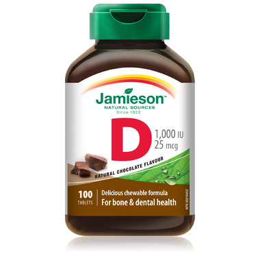Jamieson Chewable Vitamin D3 1,000 IU Jamieson Chewable Vitamin D3 1,000 IU