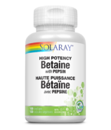 Solaray Betaine avec Pepsin 650 mg